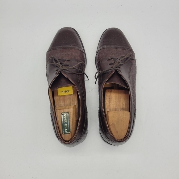 Vito Rufolo 4393-02 Oxford Cap Toe Brown Leather Men\'s Shoes 9.5 Made in ?? main image 7